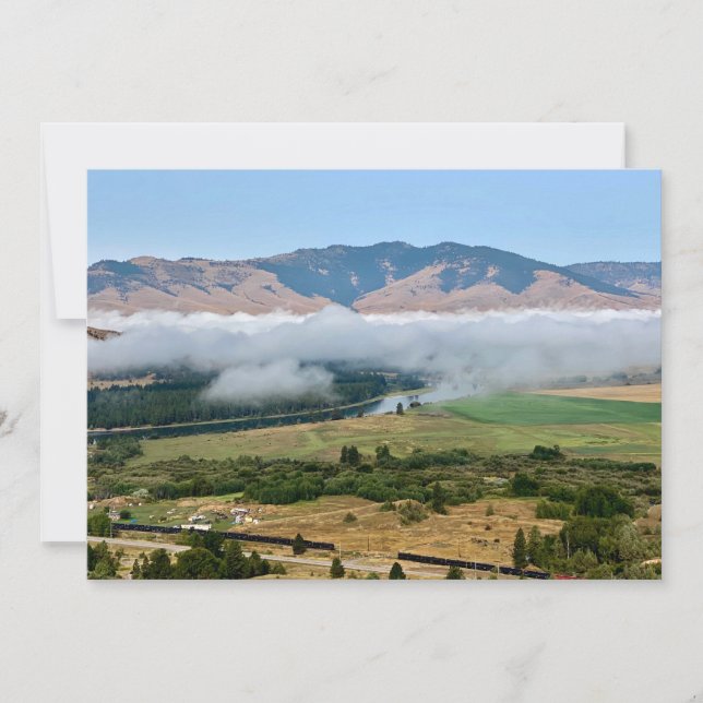 Clouds Over Flathead River Card (Front)