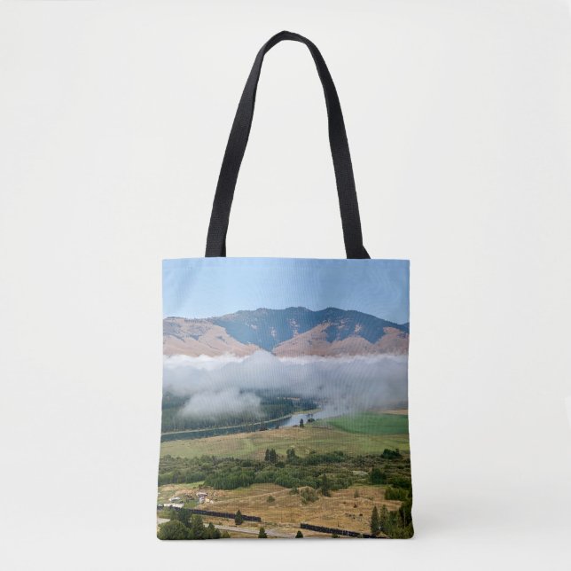 Clouds Over Flathead River Tote Bag (Front)