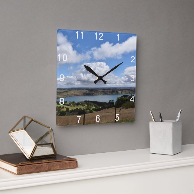 Clouds over Lake Gnotuk Camperdown Wall Clock (Office)