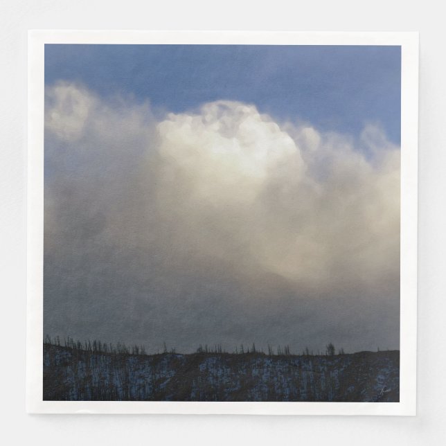 Clouds Over the Ridge Napkin (Front)