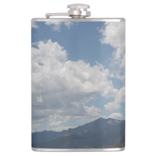 Clouds over the Rocky Mountains Hip Flask