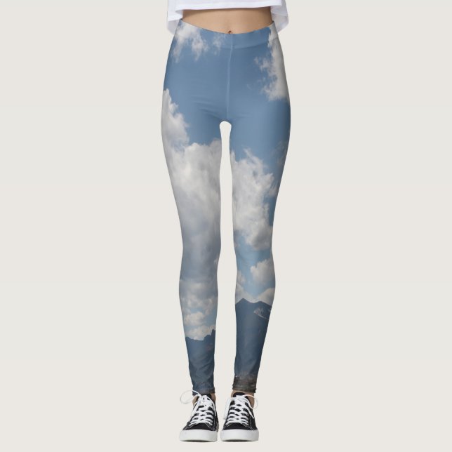 Clouds over the Rocky Mountains Leggings (Front)