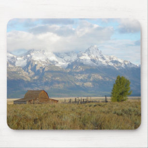 Clouds Over the Teton Mountains Mouse Pad
