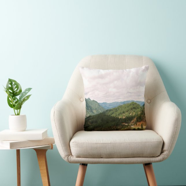 Clouds over the Valley...... Throw Pillow (Chair)