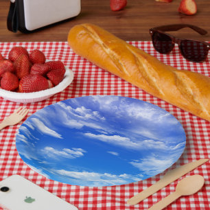 Clouds Paper Plate