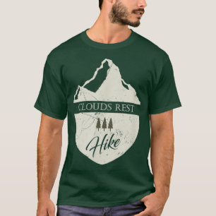 Clouds Rest California Hiking with Mountain T-Shirt