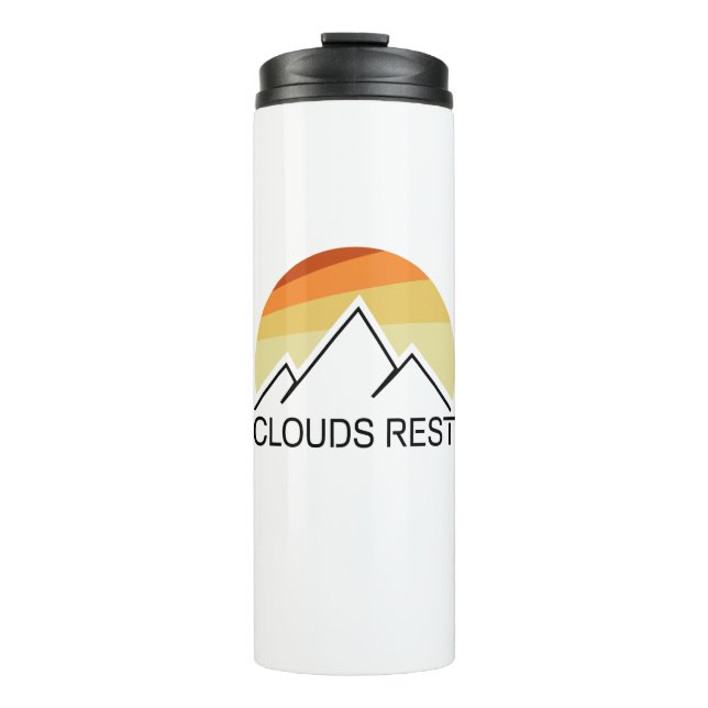 Clouds Rest Mountain Yosemite Retro Thermal Tumbler (Front)