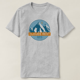 Clouds Rest Mountain Yosemite Stars Moon T-Shirt