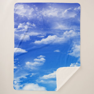 Clouds Sherpa Blanket