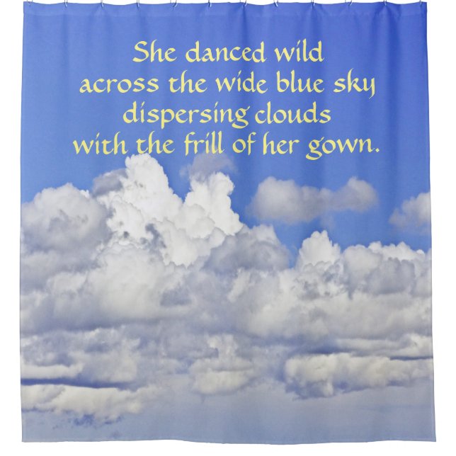 "CLOUDS" SHOWER CURTAIN (Front)
