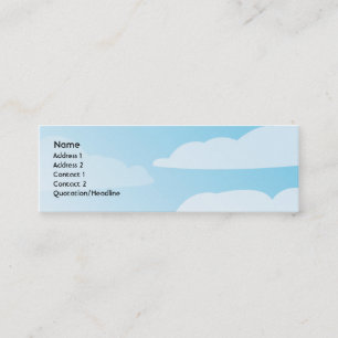 Clouds - Skinny Mini Business Card