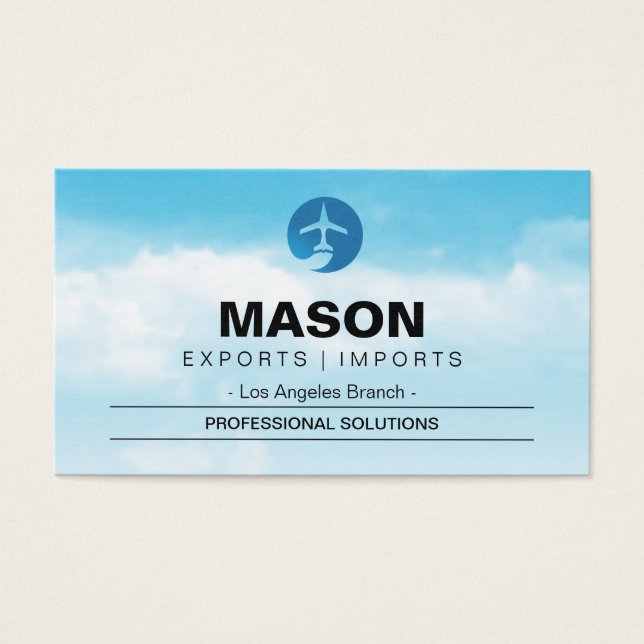 Clouds Sky | Flying Airplane (Front)