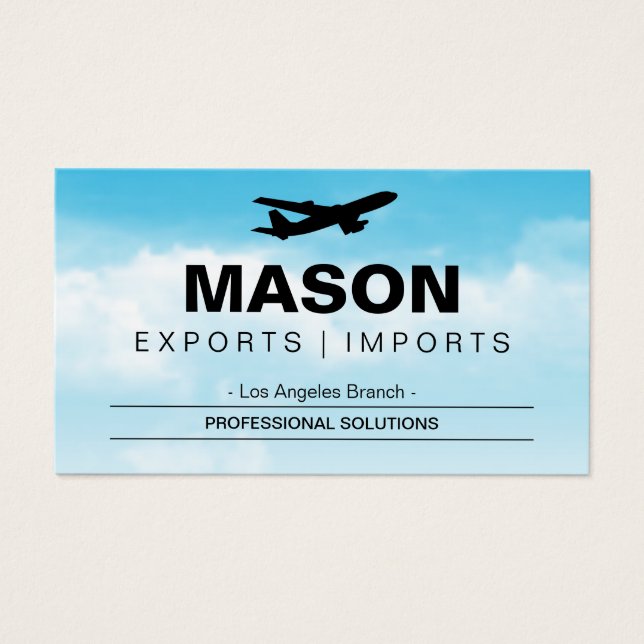 Clouds Sky | Flying Airplane (Front)