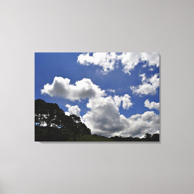 Clouds Sky Landscape Nature Canvas Print (Front)