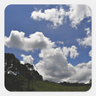 Clouds Sky Landscape Nature Square Sticker