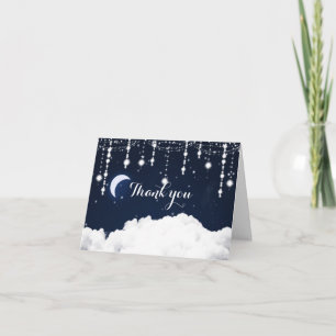 Clouds Starry Sky Celestial Thank You Card