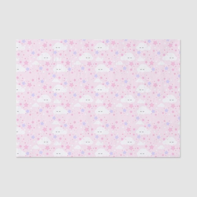 Clouds & Stars Tissue Paper (Front)