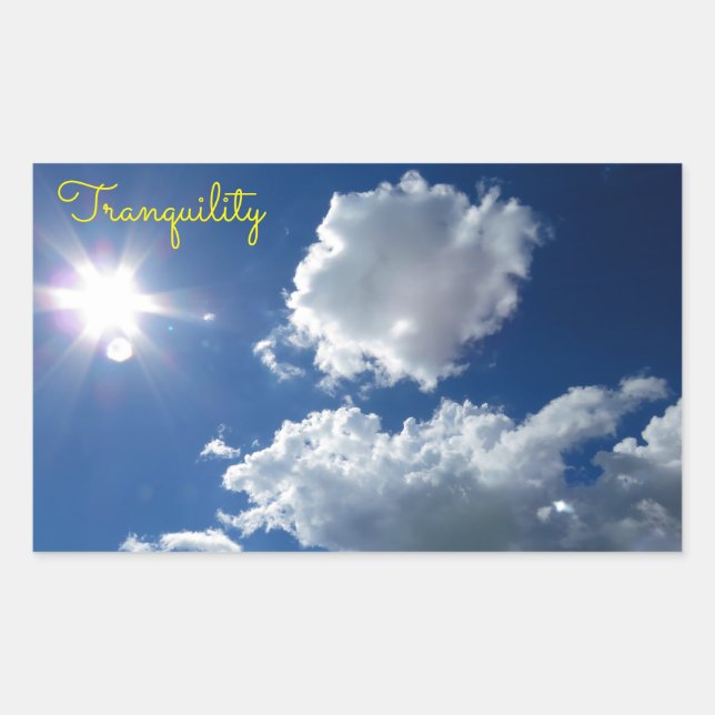 Clouds Sunstar sunburst tranquillity Sticker (Front)