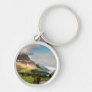 Clouds Sweeping Through Mountains Keychain