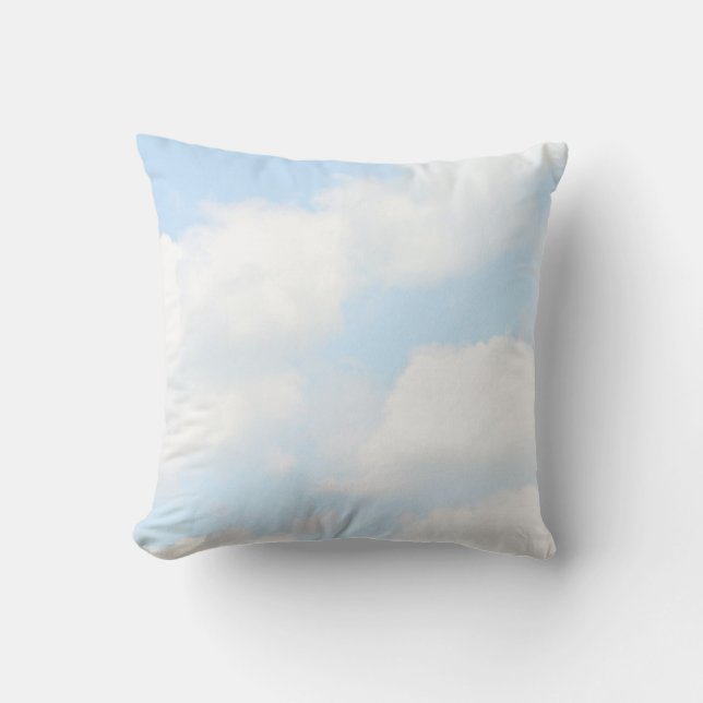 Clouds Throw Pillow (Front)