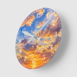 Clouds Wall Clock — Sky-Inspired Design