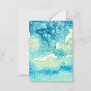 Clouds Watercolor Art Card