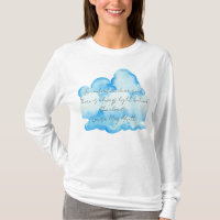 "Clouds" with Louisa May Alcott quote Women's