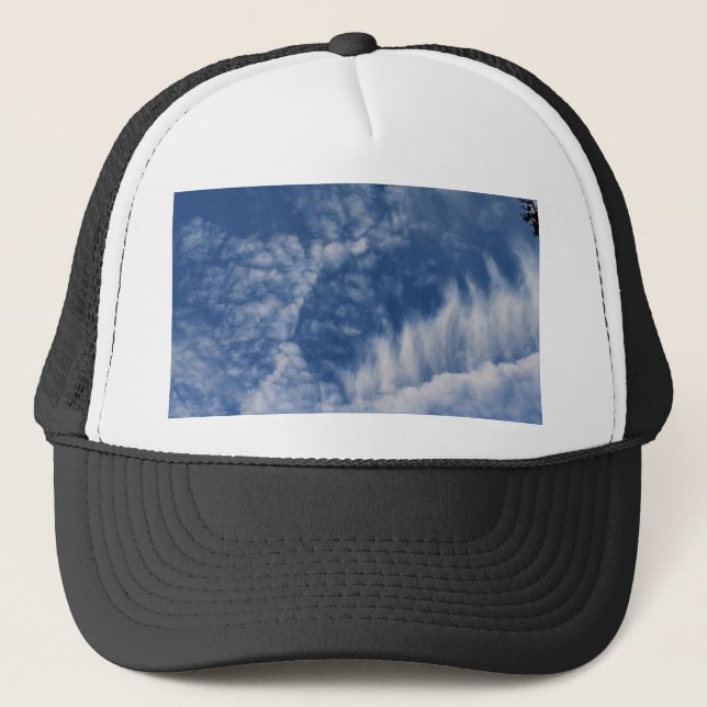 Clouds with teeth trucker hat (Front)