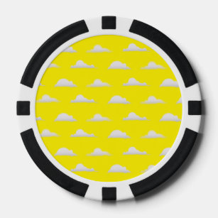 clouds yellow poker chips