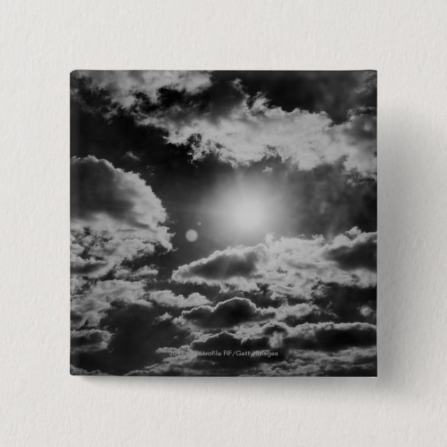 Cloudscape 2 Inch Square Button (Front)