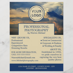 Cloudscape, Photography, Photographer Hire Flyer