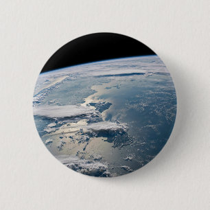 Cloudscapes Around Sumatra, Indonesia. 2 Inch Round Button