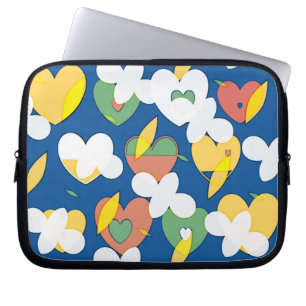 Cloudy Big Heart Kawaii Computer Case