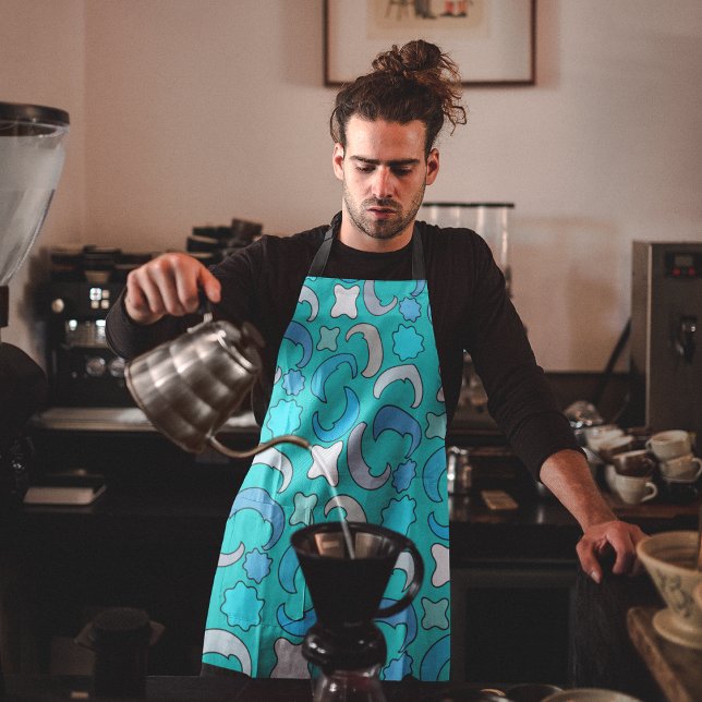 Cloudy Blue Moon Apron (Creator Uploaded)