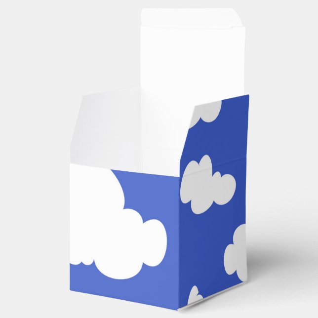 Cloudy Blue Sky White Clouds Dreamy Clouding Favor Box (Opened)