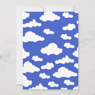 Cloudy Blue Sky White Clouds Dreamy Clouding Thank You Card