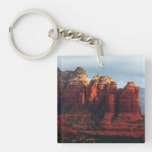 Cloudy Coffee Pot Rock in Sedona Arizona Keychain
