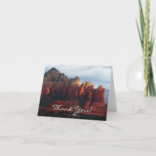 Cloudy Coffee Pot Rock in Sedona Arizona Thank You Card