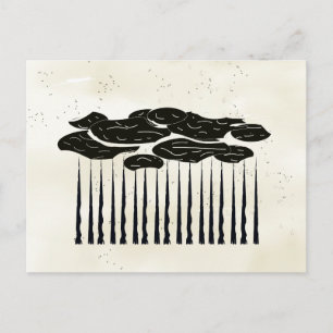 Cloudy Day on Vellum Postcard