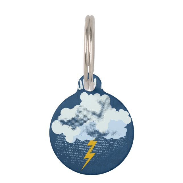 Cloudy Day Pet Tag (Front)
