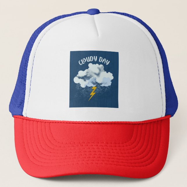 Cloudy Day Trucker Hat (Front)
