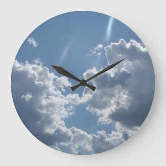 Cloudy days large clock