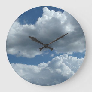 Cloudy days large clock