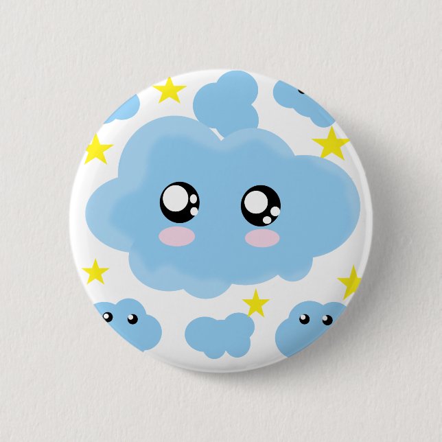 Cloudy dreams 2 inch round button (Front)