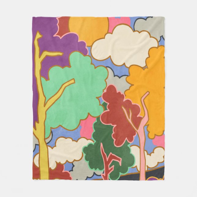 Cloudy Dreams Fleece Blanket (Front)