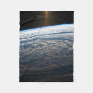 Cloudy Formations In The South Indian Ocean. Fleece Blanket