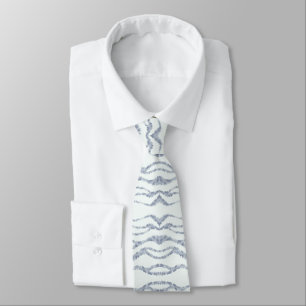 Cloudy Grey Zebra Eraser Scratch Art Tie