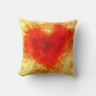 Cloudy Heart Throw Pillow