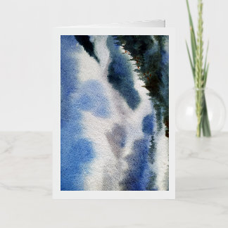 Cloudy Himalaya Mountain Landscape Foil Holiday Card