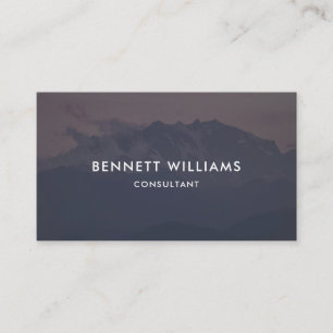 Cloudy Mountains Muted Palette Business Card